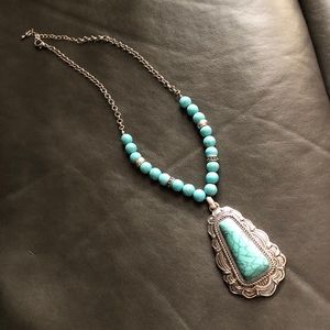 Vintage turquiose statement necklace
